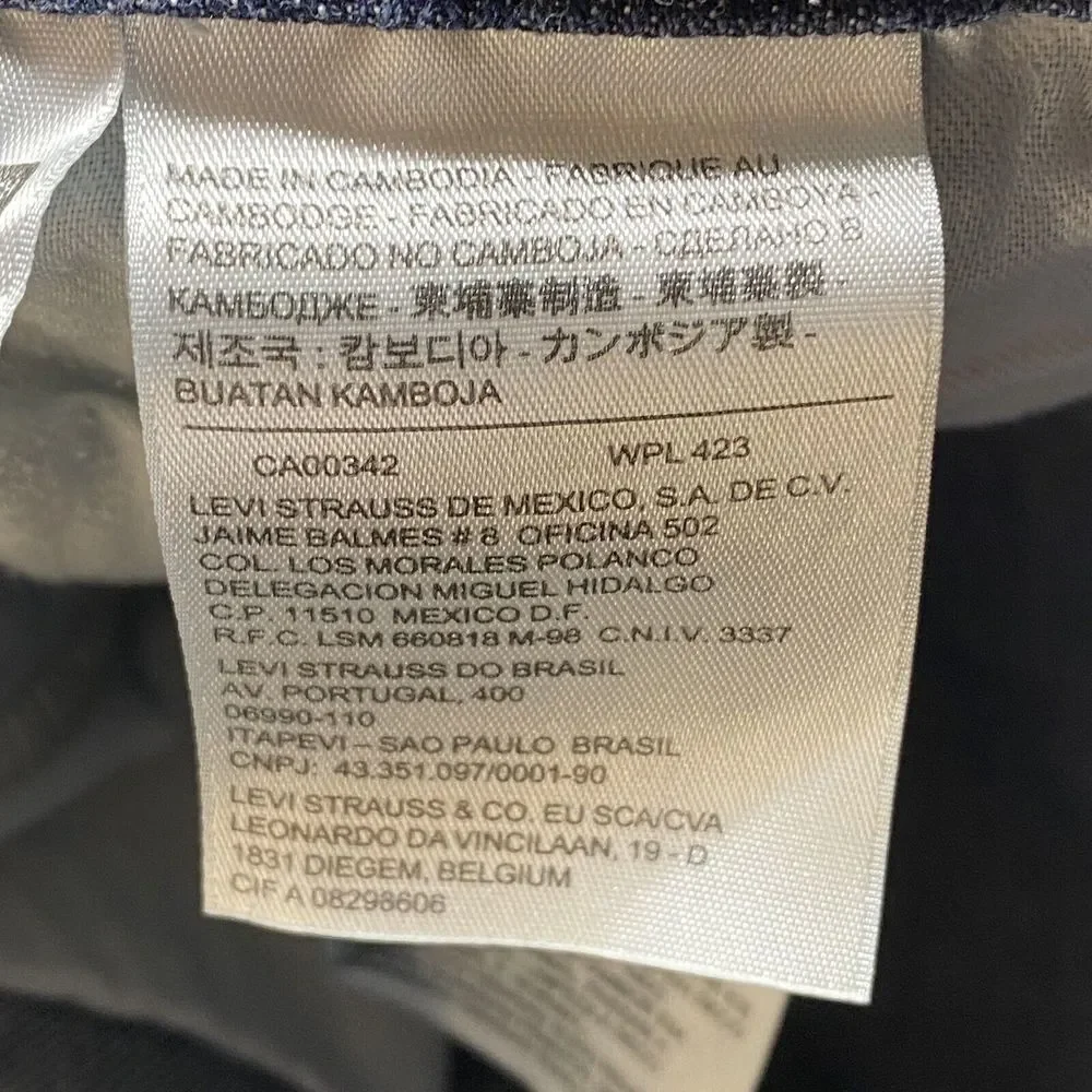 Levis 511 Jeans Mens 32x34 Slim‎ Straight Blue cowboy western rodeo